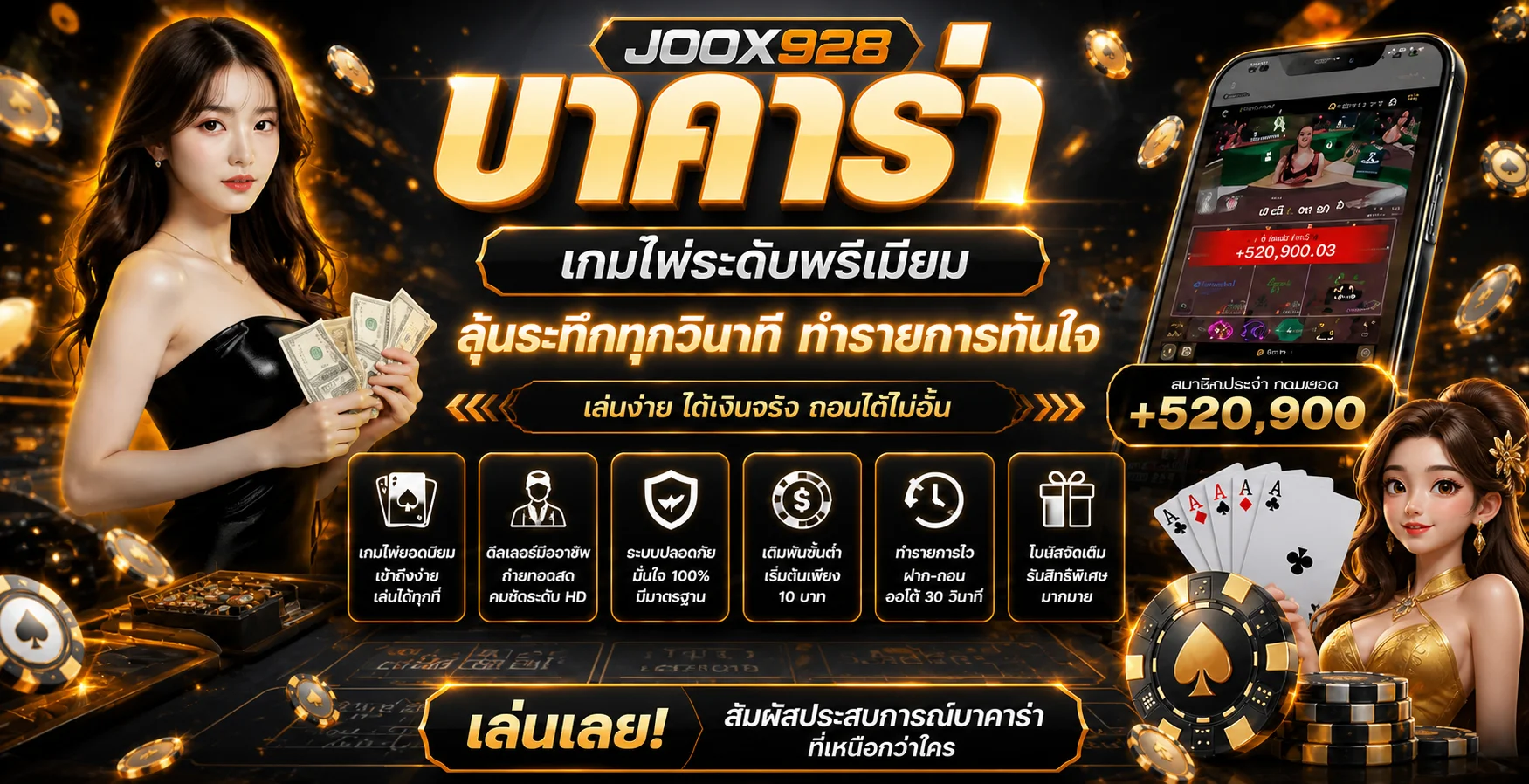 JOOX928 เว็บตรง | สล็อต บาคาร่า ฝากถอนออโต้